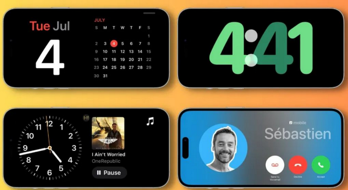 岗巴苹果手机维修分享iOS17横屏充电待机显示有什么好处 