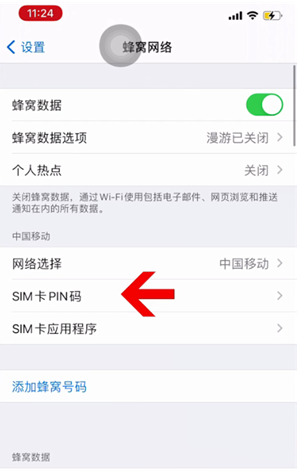 岗巴苹果14维修网分享如何给iPhone14的SIM卡设置密码 