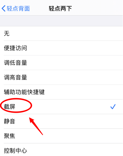岗巴苹果手机维修分享iPhone12如何启用双击截屏 